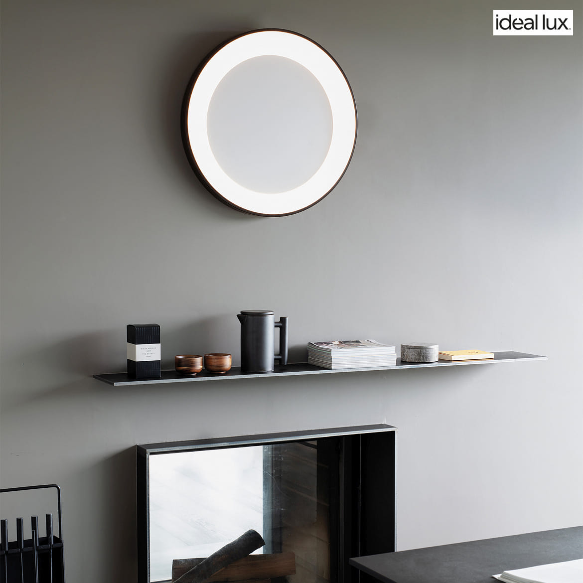 Ideal Lux ceiling luminaire PLANET 60 IP20, black Ideal Lux ceiling luminaire PLANET 60 IP20, black