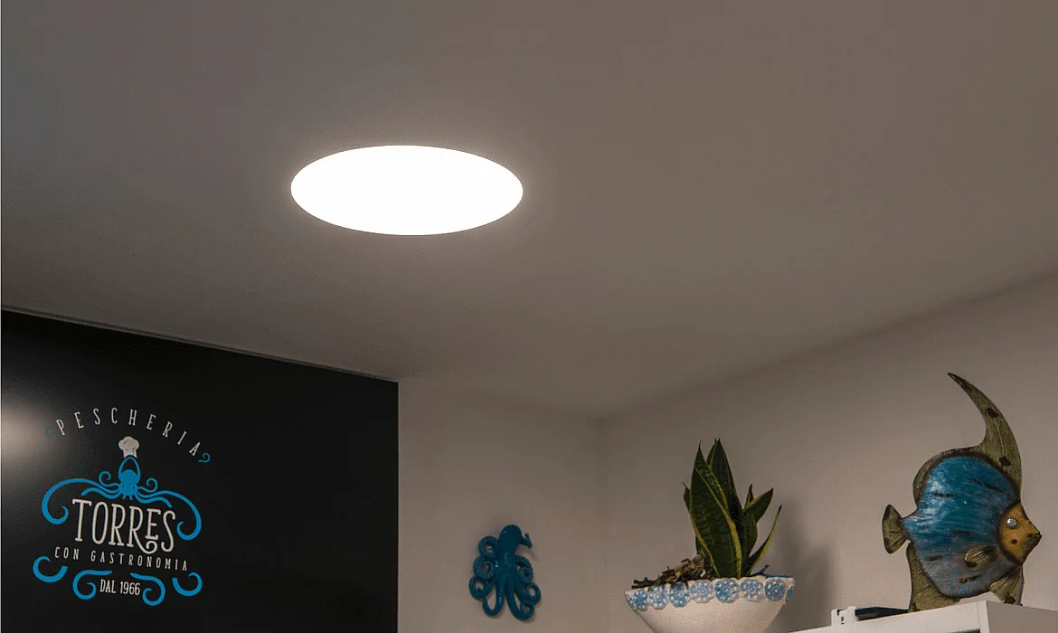 SLV LED Ceiling recessed luminaire MEDO 60 EL, frameless version, Ø 60.6cm, 36W 3000/4000K 105°, white SLV LED Ceiling recessed luminaire MEDO 60 EL, frameless version, Ø 60.6cm, 36W 3000/4000K 105°, white