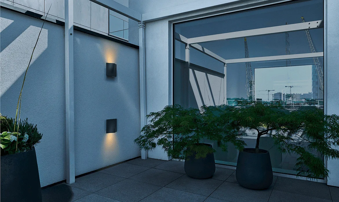SLV LED Outdoor Wall luminaire VILUA II WL, IP54, 16W 3000K 810lm 100°, anthracite SLV LED Outdoor Wall luminaire VILUA II WL, IP54, 16W 3000K 810lm 100°, anthracite