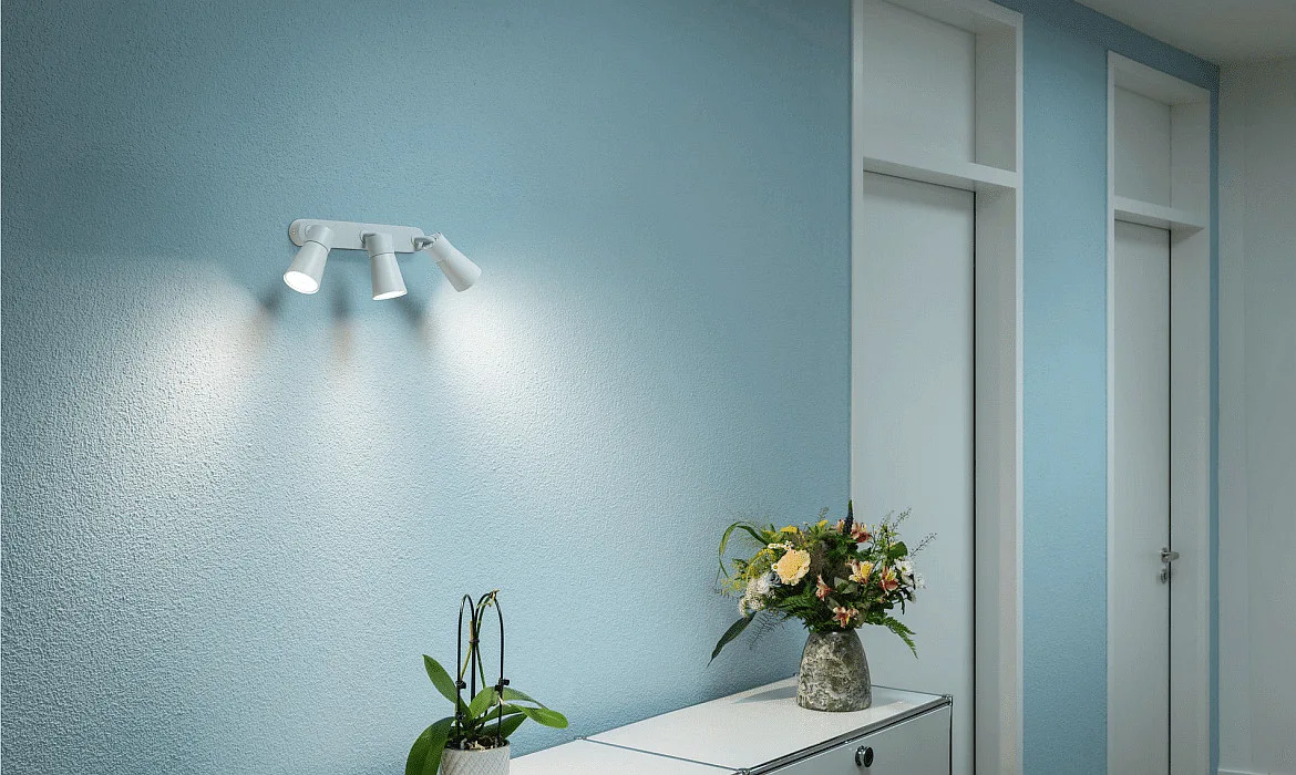 SLV wall and ceiling luminaire PURI 2.0 - DOME 3 flames, long GU10 IP20, white dimmable SLV wall and ceiling luminaire PURI 2.0 - DOME 3 flames, long GU10 IP20, white dimmable