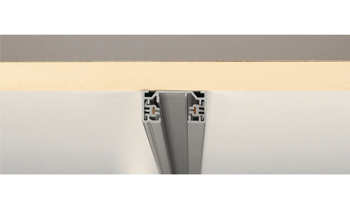 SLV 1-Phase High voltage track 1m, silver grey SLV 1-Phase High voltage track 1m, silver grey