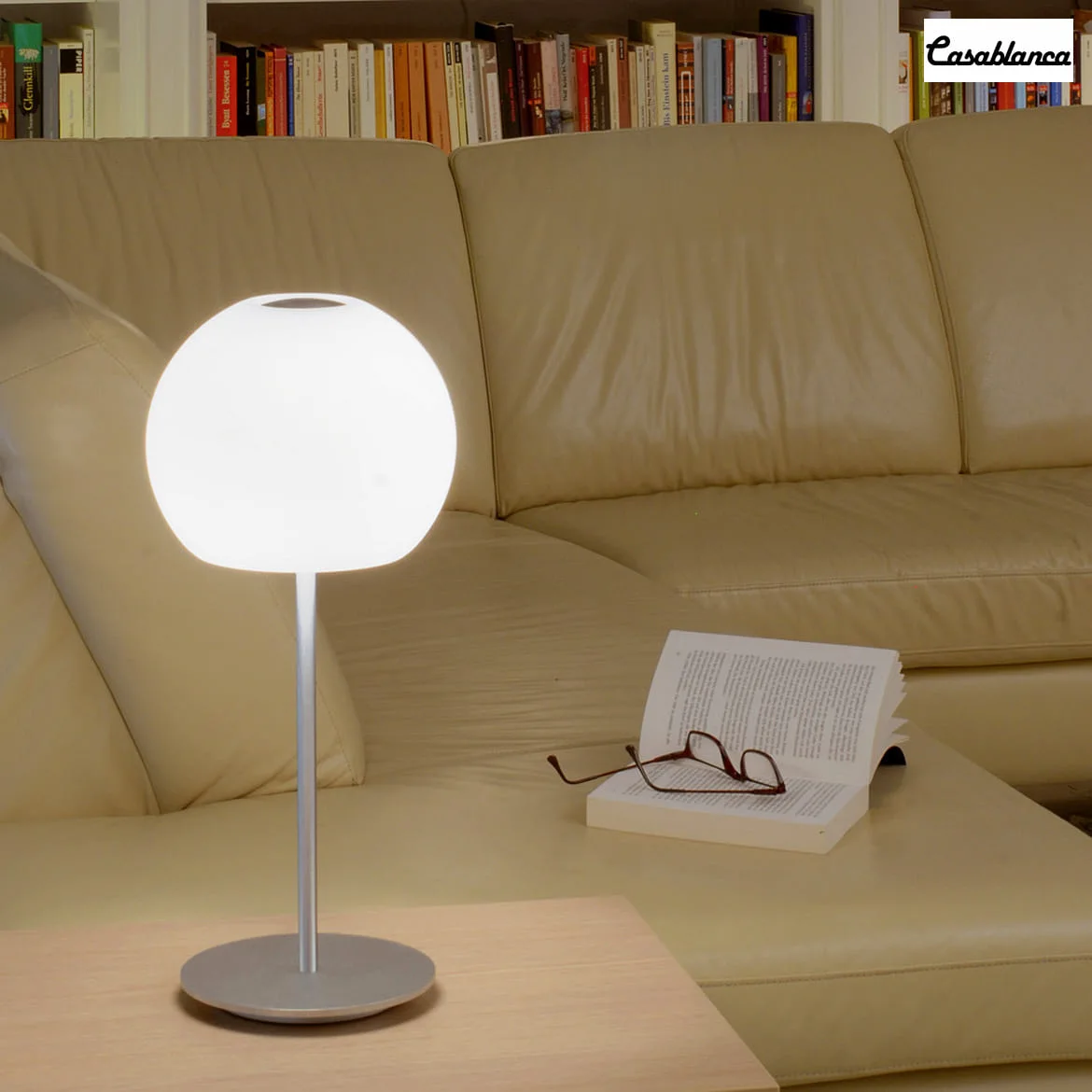 Casablanca Table lamp BALL, 2x G9, IP20, opal white matt Casablanca Table lamp BALL, 2x G9, IP20, opal white matt