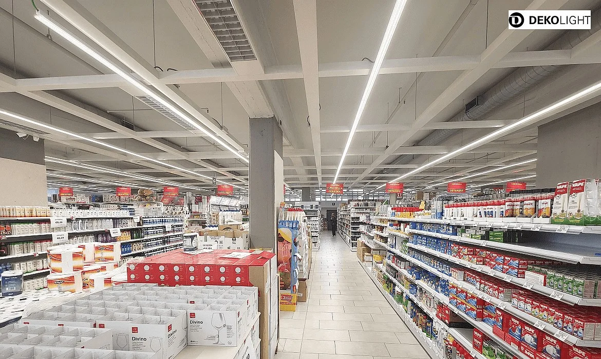 Deko-Light 3-phase luminaire LINEAR PRO 120 DALI controllable, CCT Switch, multipower IP20, traffic white dimmable Deko-Light 3-phase luminaire LINEAR PRO 120 DALI controllable, CCT Switch, multipower IP20, traffic white dimmable