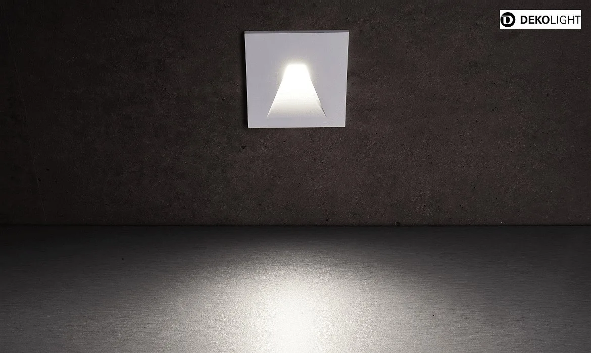 Deko-Light Cover SQUARE Angle for recessed LED wall luminaire ALWAID, white Deko-Light Cover SQUARE Angle for recessed LED wall luminaire ALWAID, white