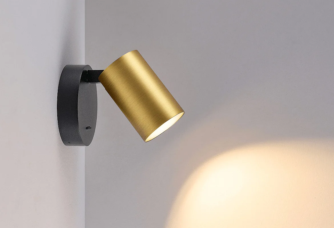 Deko-Light surface mounted housing CAN MIX'N MATCH 1/2 - SPOT HEAD (WALL / TABLE / FLOOR) cylindrical, mechanical, bronze Deko-Light surface mounted housing CAN MIX'N MATCH 1/2 - SPOT HEAD (WALL / TABLE / FLOOR) cylindrical, mechanical, bronze