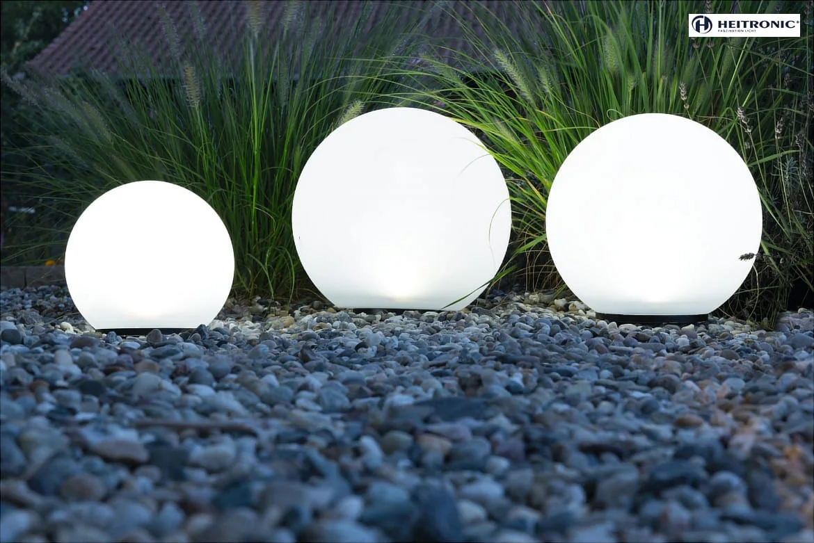 HEITRONIC Heitronic Solar LED Ball luminaire BOULE, Ø20cm HEITRONIC Heitronic Solar LED Ball luminaire BOULE, Ø20cm