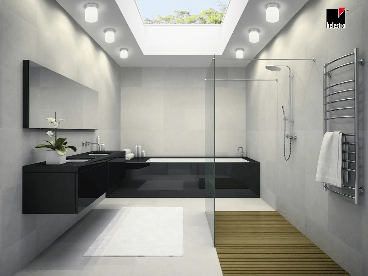Helestra LED Ceiling luminaire KETO LED Bathroom luminaire, round, IP44, chrome Helestra LED Ceiling luminaire KETO LED Bathroom luminaire, round, IP44, chrome