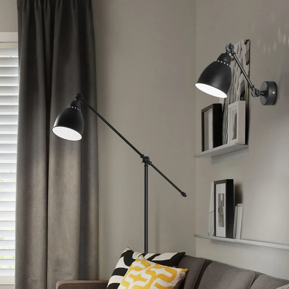 Ideal Lux Floor lamp NEWTON PT1, E27, black Ideal Lux Floor lamp NEWTON PT1, E27, black