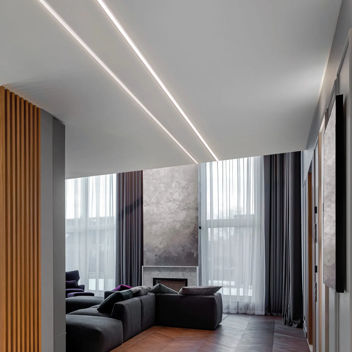 Ideal Lux Aluminium profile SLOT SURFACE FLAT 11mm incl. cover + mounting kit, 200cm, alu Ideal Lux Aluminium profile SLOT SURFACE FLAT 11mm incl. cover + mounting kit, 200cm, alu