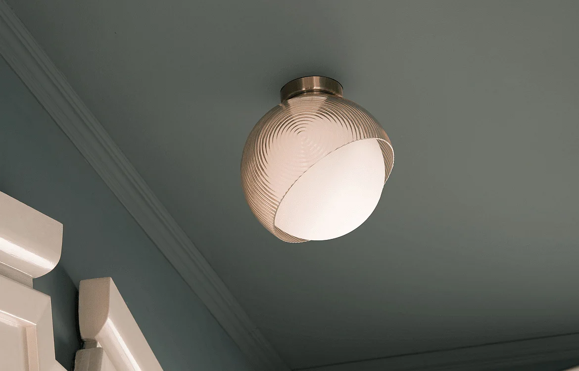 Ideal Lux ceiling luminaire BLOOM D22 with lamp socket E27 IP20, brass Ideal Lux ceiling luminaire BLOOM D22 with lamp socket E27 IP20, brass