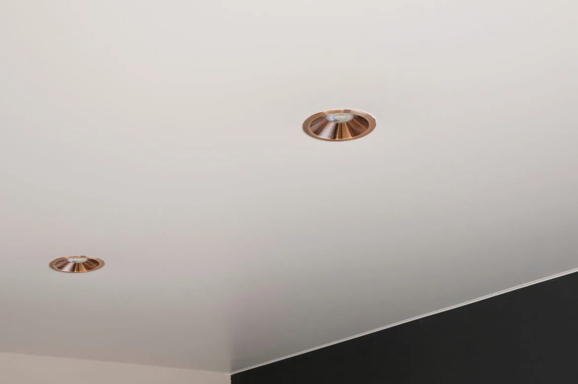 ISOLED recessed spotlight BACK68 swivelling IP20, rose gold dimmable ISOLED recessed spotlight BACK68 swivelling IP20, rose gold dimmable