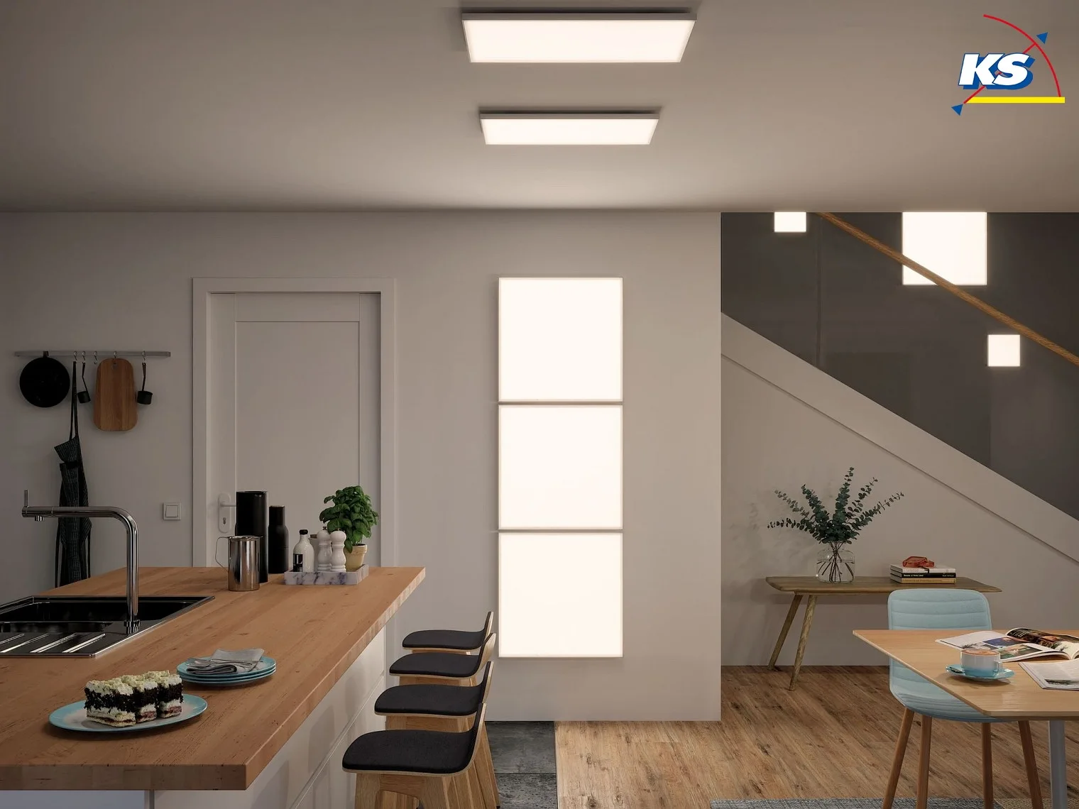 Paulmann LED Panel VELORA ZigBee TW surfaced mounting, 59.5cm, 230V, 15.5W 2700-6500K 1600lm, dimmable, white matt Paulmann LED Panel VELORA ZigBee TW surfaced mounting, 59.5cm, 230V, 15.5W 2700-6500K 1600lm, dimmable, white matt