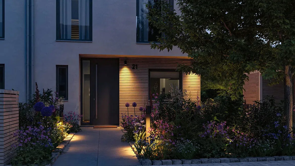Paulmann bollard light KIMU 2 SPOT 2 flames, switchable, cardanic swivelling, insect friendly IP44, anthracite Paulmann bollard light KIMU 2 SPOT 2 flames, switchable, cardanic swivelling, insect friendly IP44, anthracite
