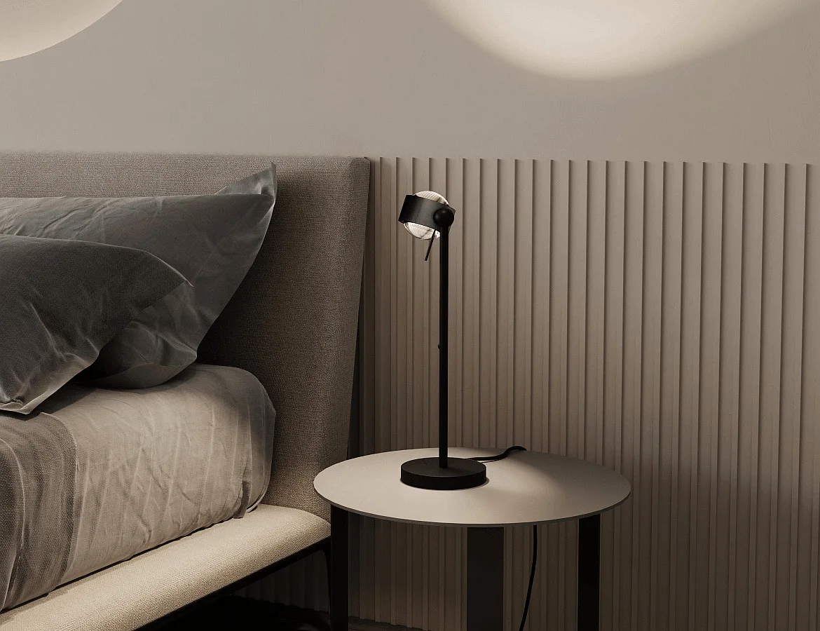 Top Light table lamp PUK! PRO 80 SIDE swivelling, rotatable IP20, black matt dimmable Top Light table lamp PUK! PRO 80 SIDE swivelling, rotatable IP20, black matt dimmable