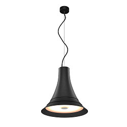 Premium LED Pendant luminaire BATO 35 PD, � 35cm, 21W 2500K 1300lm 100�, TRIAC dimmable, black