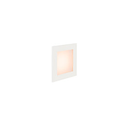 Premium LED Wall recessed luminaire FRAME BASIC HV, 3.1W 2700K 140lm, white