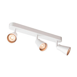 Wall and Ceiling luminaire AVO TRIPLE, 3 flame, white, GU10 QPAR51, max. 3x 50W