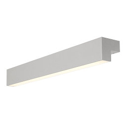 LED Wall luminaire / Mirror luminaire L-LINE 60, 10W 3000K 820lm 120�, IP44, anodised silver