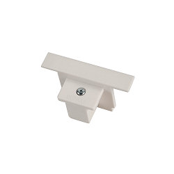 EUTRAC End cap for 3-Phase high-voltage recessed track, white