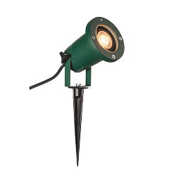 Outdoor Earth spike lamp NAUTILUS SPIKE XL, CR50-SE, GU10, IP65 IK06, green