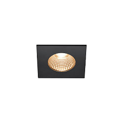 LED Outdoor Recessed Downlight PATTA-I square, IP65 IK02, 7.3W 1800-3000K 440lm, dim to warm, black