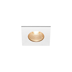 LED Outdoor Recessed Downlight PATTA-I square, IP65 IK02, 7.3W 1800-3000K 440lm, dim to warm, white
