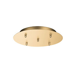 Ceiling canopy FITU 5, round, incl. strain relief, soft gold