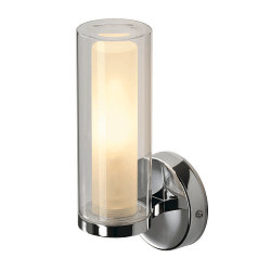 Wall luminaire WL 105 Bathroom-/Mirror luminaire, double glass, 1x E14, IP44, chrome