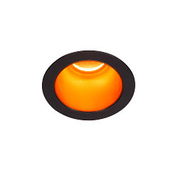 LED Ceiling recessed luminaire HORN MAGNA, 7.7W 3000K,, 400lm 25�, black / gold