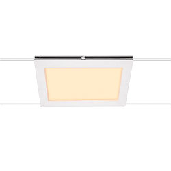 LED Wire luminaire PLYTTA rectangular for TENSEO low-voltage wire system, 9W, 2700K, 580lm, white