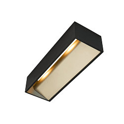 LED Wall luminaire LOGS IN L LED, 19W, Dim-To-Warm, 19W, 2000-3000K, 1100lm, black/gold