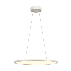 LED Pendant luminaire PANEL 60 DALI LED, round, 42W, 110�, 3000K, 3150lm, white