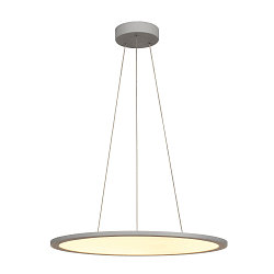 LED Pendant luminaire PANEL 60 DALI LED, round, 42W, 110�, 3000K, 3150lm, gray
