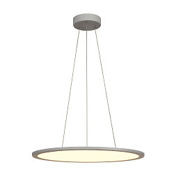 LED Pendant luminaire PANEL 60 DALI LED, round, 42W, 110�, 4000K, 3350lm, gray