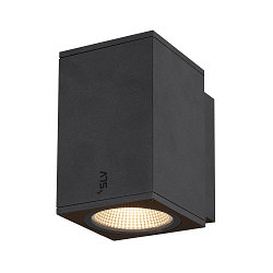Premium-LED Outdoor Wall luminaire ENOLA SQUARE SINGLE CCT, IP65 IK02, M-size, 10W 3000 / 4000K 720 / 820lm 38�, CRi>90