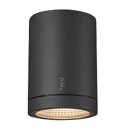 Premium-LED Outdoor Ceiling luminaire ENOLA ROUND CCT, IP65 IK02, S-size, 9W 3000 / 4000K 510 / 580lm 38, CRi>90, anthracite