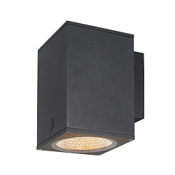 Premium-LED Outdoor Wall luminaire ENOLA SQUARE SINGLE CCT, IP65 IK02, L-size, 35W 3000 / 4000K 3100 / 3400lm 30�, CRi>90