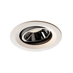 LED Ceiling recessed luminaire NUMINOS DL M, 4000K, IP20, rotatable / pivotable, 40�, 1660lm, UGR 17, white/chrome