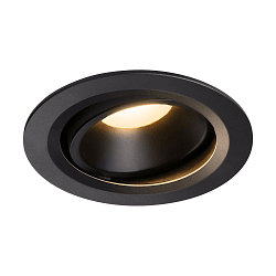 LED Ceiling recessed luminaire NUMINOS DL L, 3000K, IP20, rotatable / pivotable, 55�, 2150lm, UGR 23, black/black