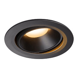 LED Ceiling recessed luminaire NUMINOS DL XL, 2700K, IP20, rotatable / pivotable, 55�, 3300lm, UGR 22, black/black