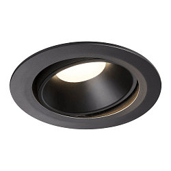 LED Ceiling recessed luminaire NUMINOS DL XL, 4000K, IP20, rotatable / pivotable, 40�, 3600lm, UGR 21, black/black