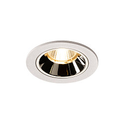 LED Ceiling recessed luminaire NUMINOS DL S, 3000K, IP20, 40�, 700lm, UGR 16, white/chrome