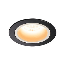 LED Ceiling recessed luminaire NUMINOS DL M, 2700K, IP20, 20�, 1600lm, UGR 20, black/white