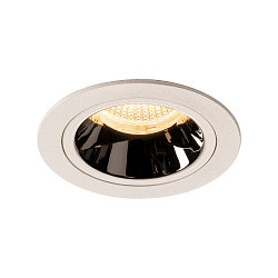 LED Ceiling recessed luminaire NUMINOS DL M, 3000K, IP20, 40�, 1550lm, UGR 17, white/chrome
