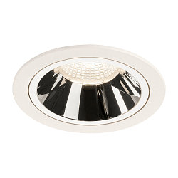 LED Ceiling recessed luminaire NUMINOS DL L, 4000K, IP20, 55�, 2350lm, UGR 19, white/chrome