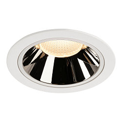 LED Ceiling recessed luminaire NUMINOS DL XL, 3000K, IP20, 20�, 3500lm, UGR 17, white/chrome