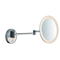 LED Wall luminaire MAGANDA WL Make-up mirror, CCT switch, 2700/3000/4000K, IP44, chrome