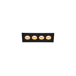 Ceiling recessed luminaire MILANDOS 4, 45�, 2700K, black