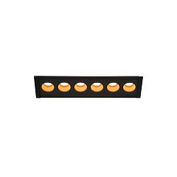 Ceiling recessed luminaire MILANDOS 6, 45�, 2700K, black