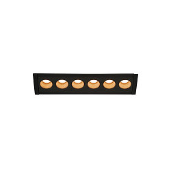 Ceiling recessed luminaire MILANDOS 6, 45�, 3000K, black